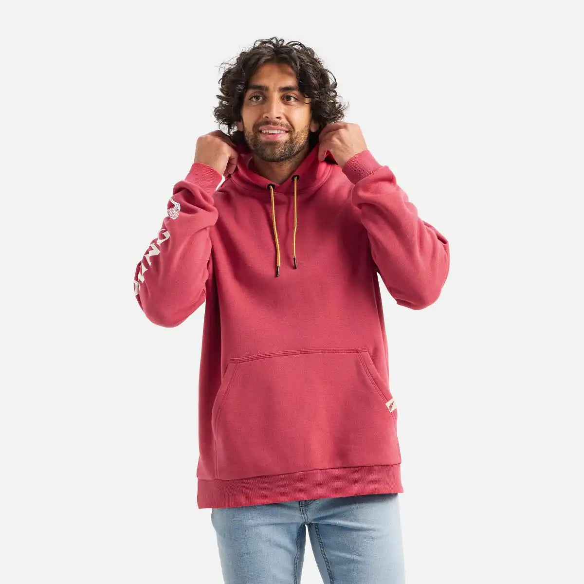 Hoodie with Sleeve Print