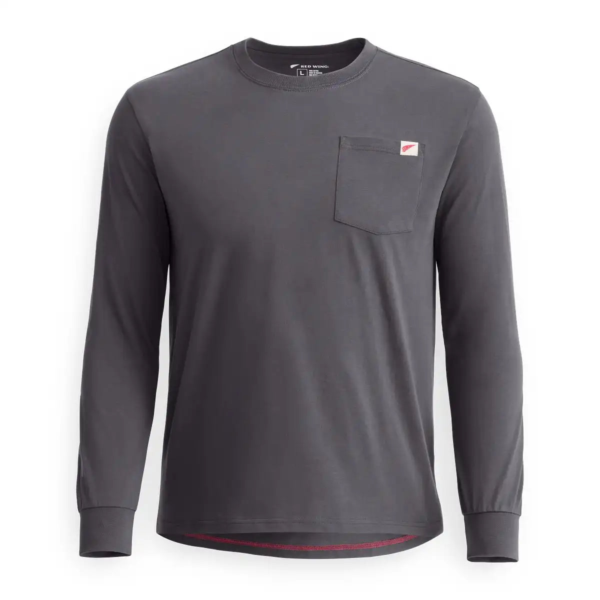 Long Sleeve Pocket T-Shirt with Sleeve Print
